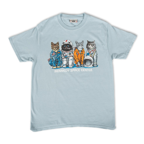 Kennedy Space Center Space Cats Tee Blue Aura (1)