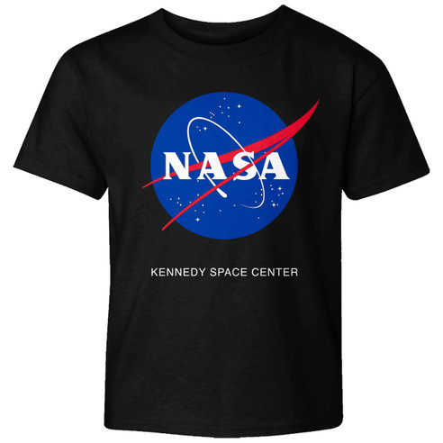 Youth Kennedy Space Center NASA Meatball Tee Black
