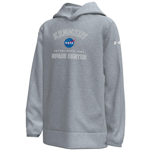 Under Armour Youth Kennedy Space Center NASA Meatball Hoodie Steel Heather