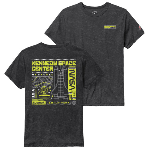 Kennedy Space Center Shuttle Lift Off Tee Black