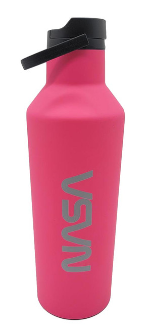 bubba Hero Sport Kids Insulated Stainless Steel Water Bottle with Flip-Up  Straw, 12 oz., Pink 