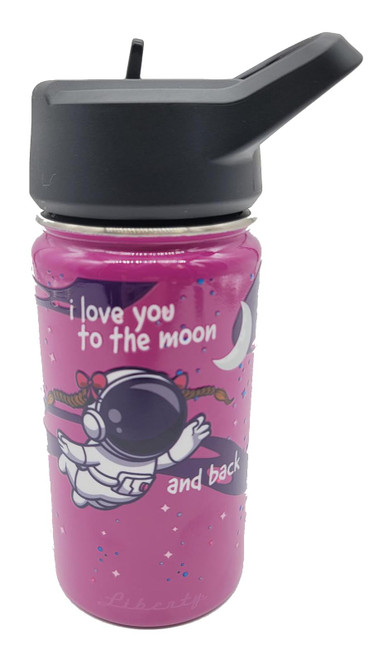 Sports Bottle: Astro Boy with Planets - Navy