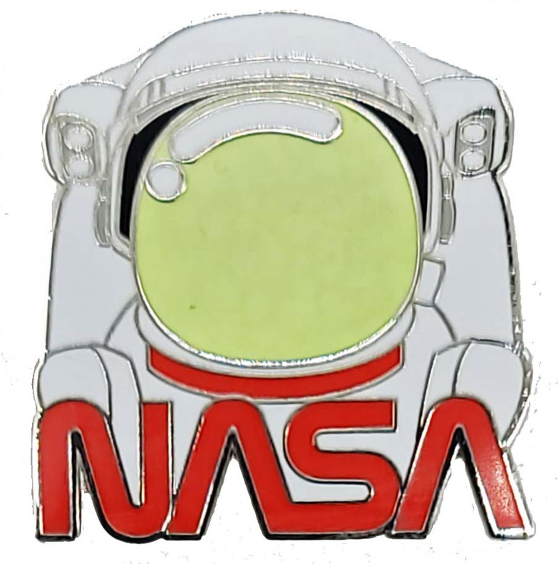 nasa worm helmet pin