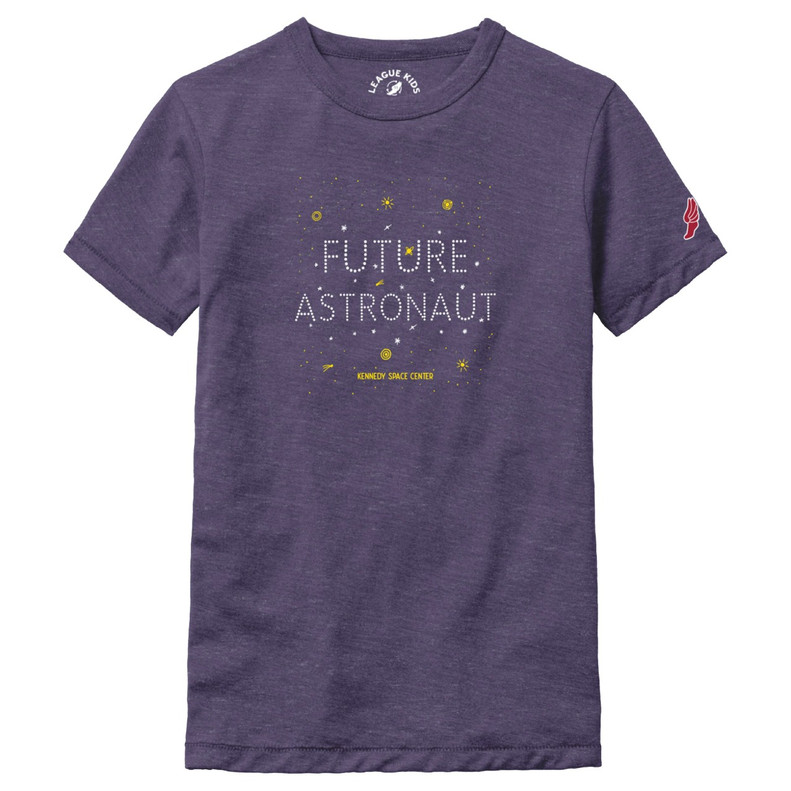 Youth Future Astronaut Tee Heather Purple