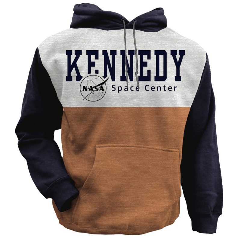 Set Sights NASA Meatball Hoodie Camel Navy