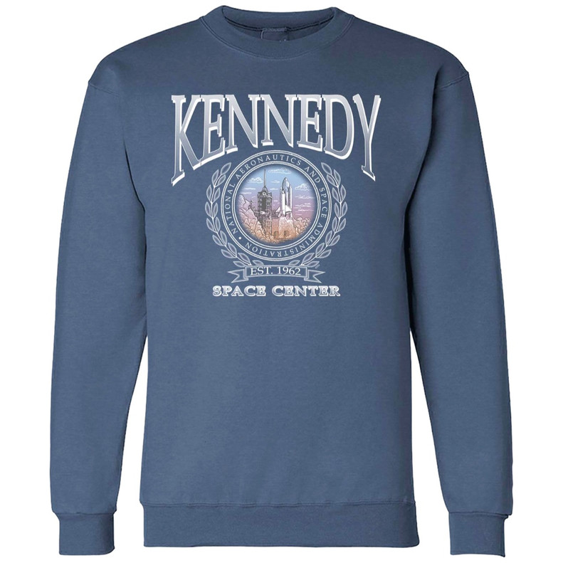 Kennedy Caesar Shuttle Crew Sweatshirt Indigo