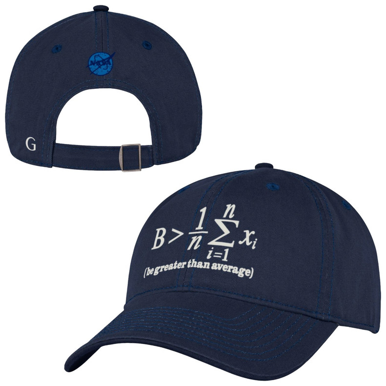 Be Greater Than Average Hat Navy