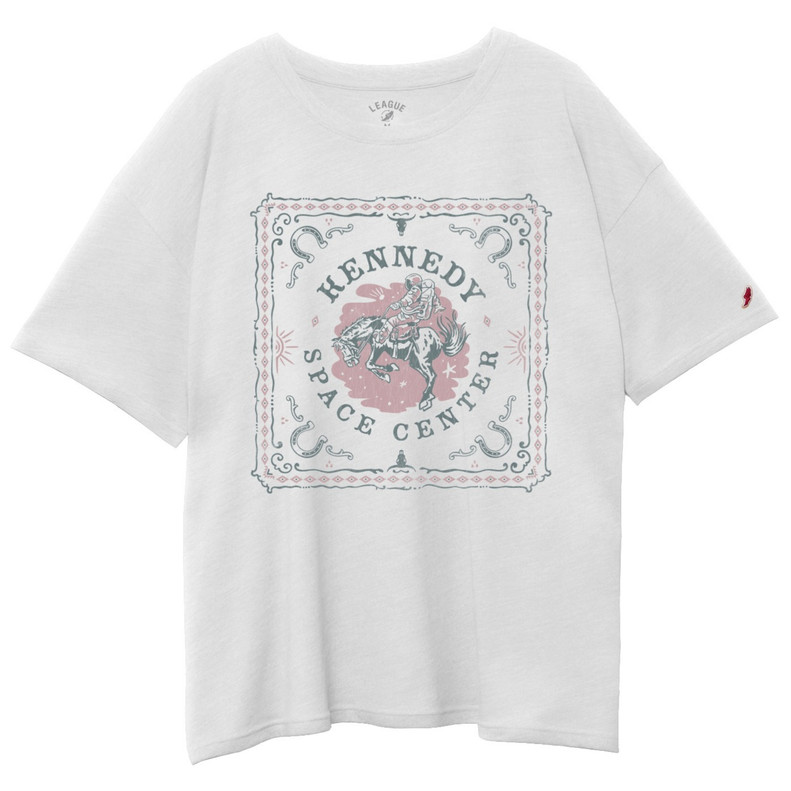 Women's Space Cowboy Oversized Tee Heather Canvas