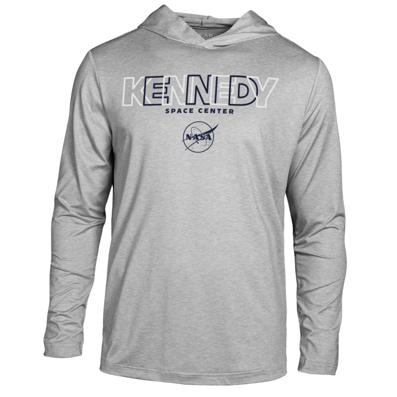 Kennedy Space Center UPF 50 Sun Shirt Hoodie Crystal Grey