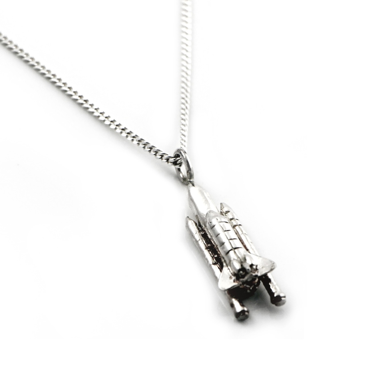 Sterling Silver Shuttle Pendant