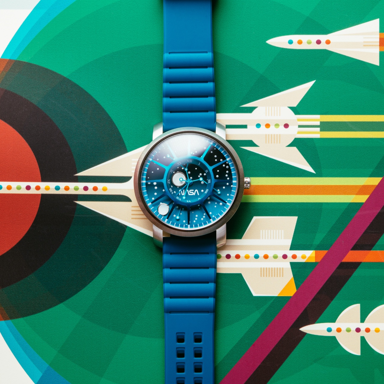 ムニキスゼロ Top 1 SAR (Near Mint Condition) Xeric NASA Trappist-1 Sapphire Neptune Watch