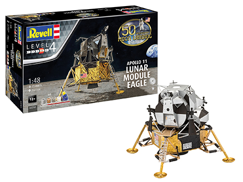 航空機・ヘリコプター REVELL APOLLO LUNAR SPACECRAFT 1/48 Revell 1967 Apollo 11 Lunar Spacecraft NASA Space Module 1