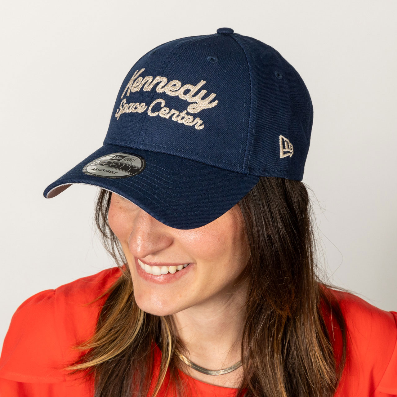 New Era Kennedy Space Center Chain Stitch Hat Oceanside Blue