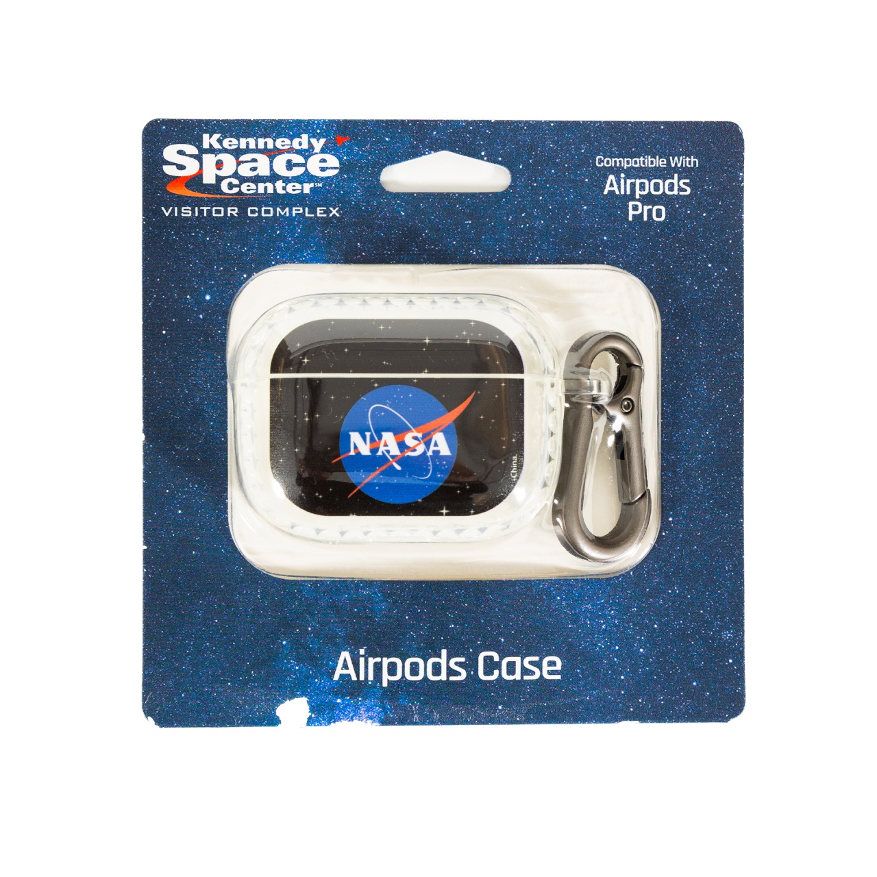 NASA Meatball AirPods Pro Compatible Case Cover With Caribiner