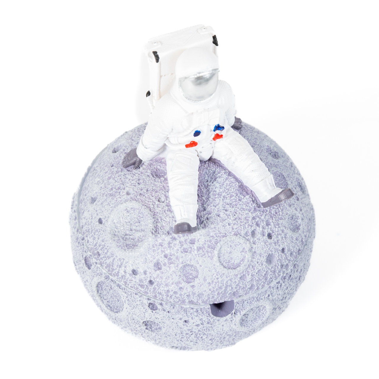 Astronaut Sitting On Moon Trinket Box