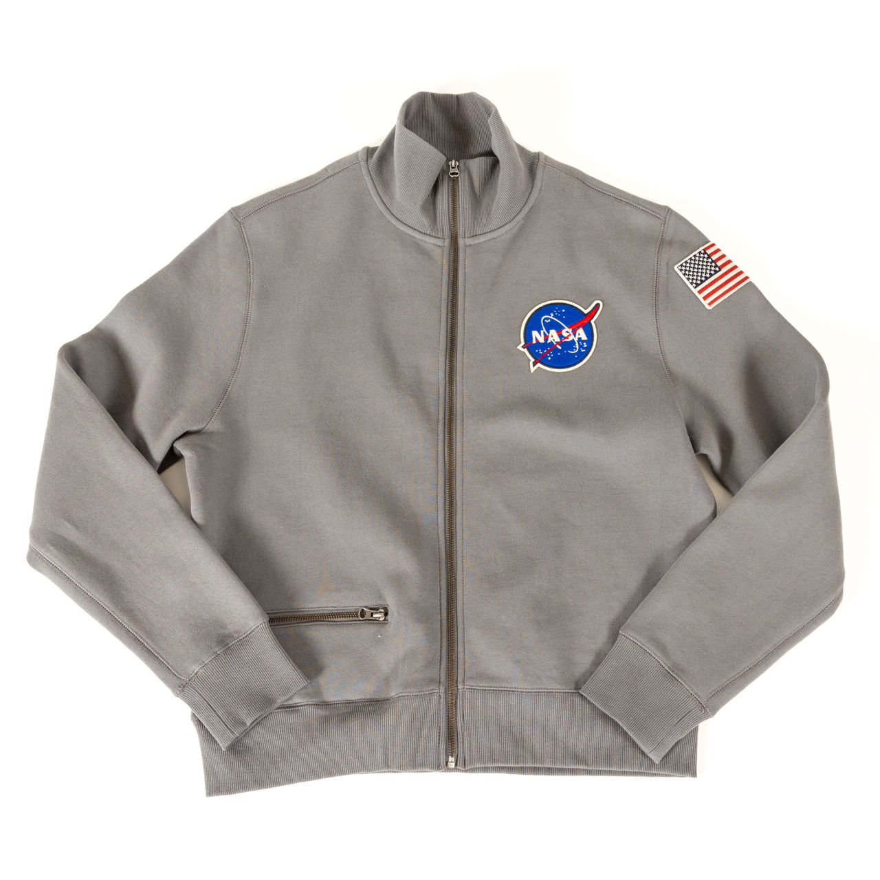 ケミストリー CHEMISTRY スウェット トレーナー M USA NASA NASA Rocket Scientist Zip Up Sweatshirt Grey