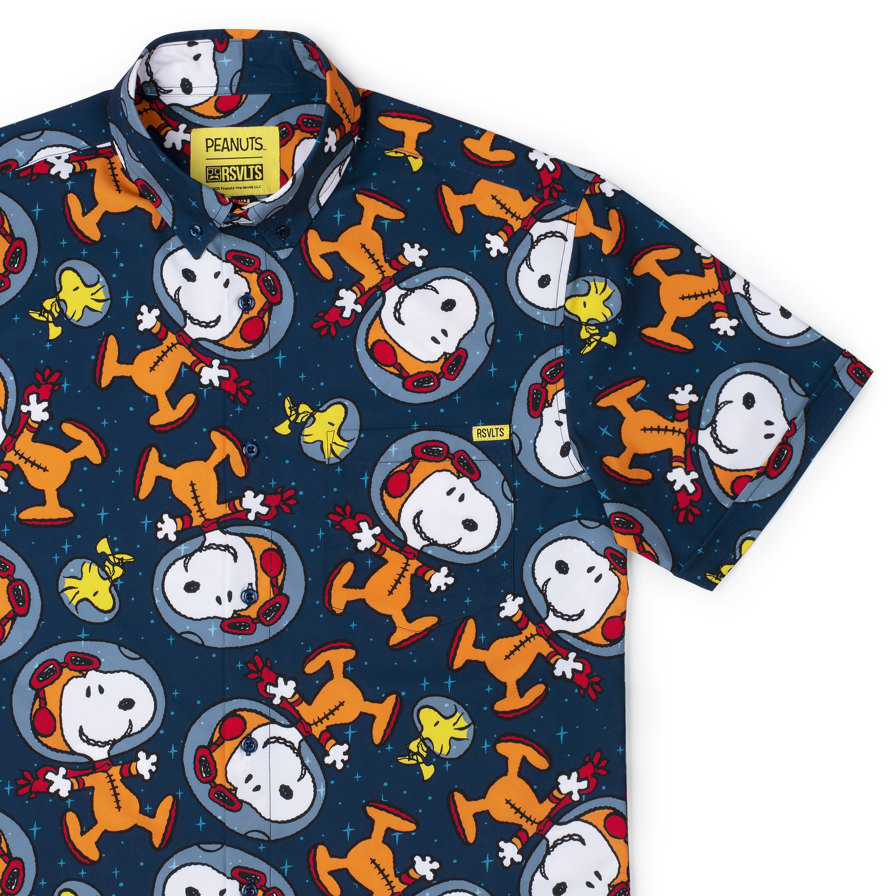GAUZE-SHIRT SNOOPY フィギュア RSVLTS® Snoopy In Space KUNUFLEX Short Sleeve Shirt
