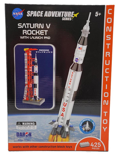 Saturn V Rocket & launch Pad Construction Toy