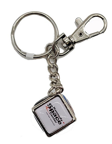 Kennedy Space Center Images Cubed Key Chain