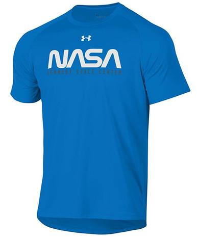 Under Armour 1/4 Zip Long Sleeve 'WORM' Tech Tee - Blue