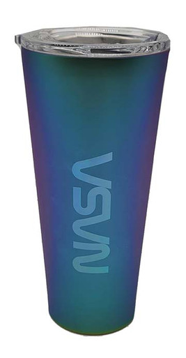 24oz Corkcicle Tumbler with NASA 'WORM' - Miami Pink