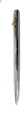 Chrome bullet Fisher Space Pen with shuttle