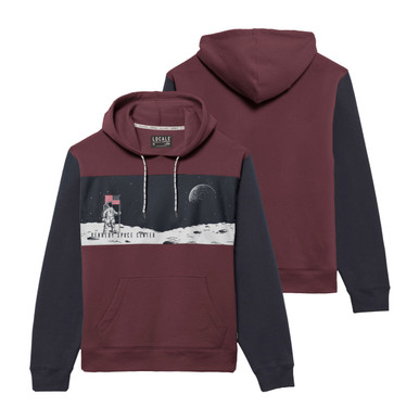 Kennedy Space Center Astronaut On Moon Colorblock Hoodie