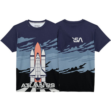 邦楽 Arche / sublimated Atlantis Kennedy Space Center Shuttle Sublimation Tee
