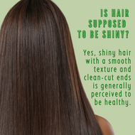 Is hair supposed  to be shiny?