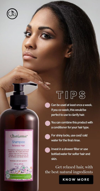 Relaxed Hair Shampoo – Gently Cleanses Protects Chemically