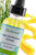 Bottle of the product with the texture in the background Bottle of the product with the texture in the background