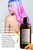 Colored hair with the Color Care Conditioner bottle and a small description Colored hair with the Color Care Conditioner bottle and a small description