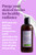 Bottle of the conditioner with texture in the background Bottle of the conditioner with texture in the background