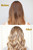 Before and after images of blonde hair Before and after images of blonde hair
