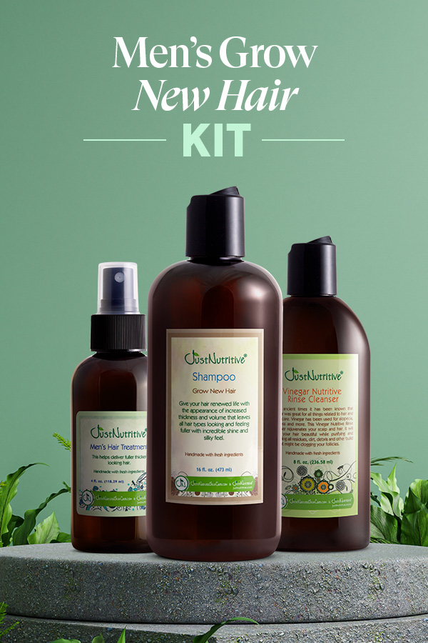 Men's Grow New Hair Kit Kits Just Nutritive