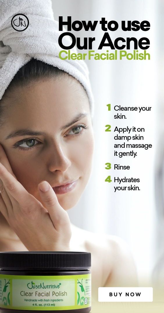 Acne Clear Facial Polish Acne Just Nutritive