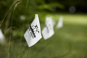 White Marking Flags