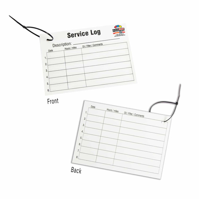Service Tag (Front and Back) Service Tag (Front and Back)