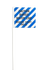 Printed Pattern Stripe Flag