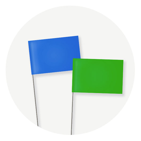 Plain Marking Flags