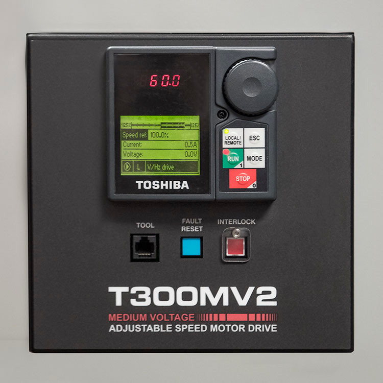 2000HP 4160V Toshiba T300MV2 VFD Inverter AC Drive M3A44200SAA1