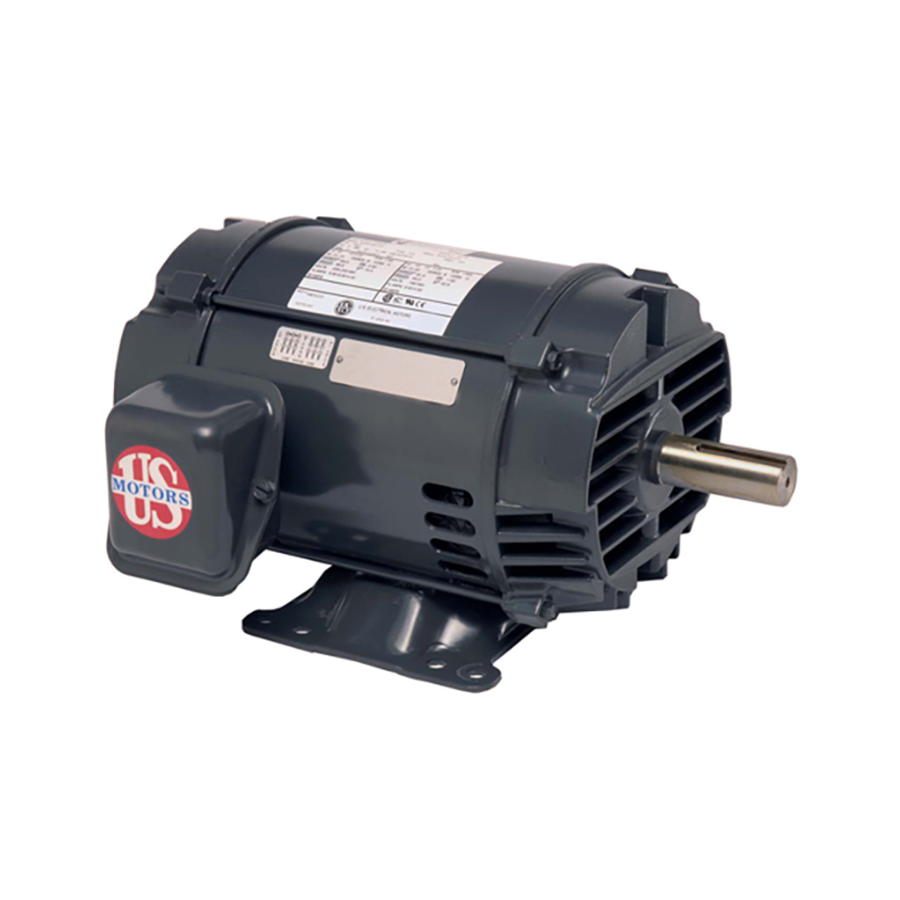 US Motors (Nidec), AC Motor, D13P2AH, 0.33 HP, 1800 RPM, Three