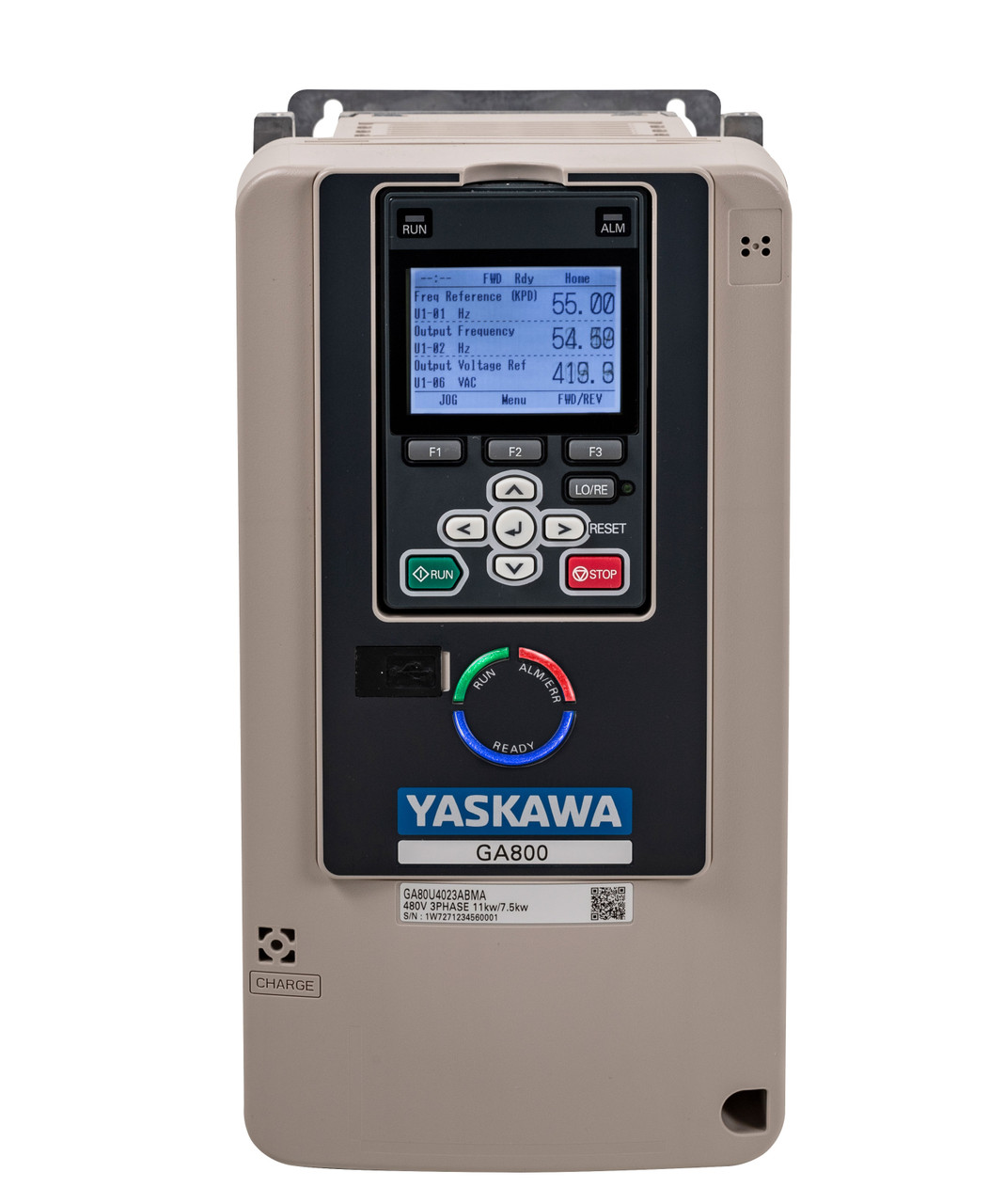 20HP & 15HP 230V Yaskawa GA800 VFD, Inverter, AC Drive GA80U2056ABM