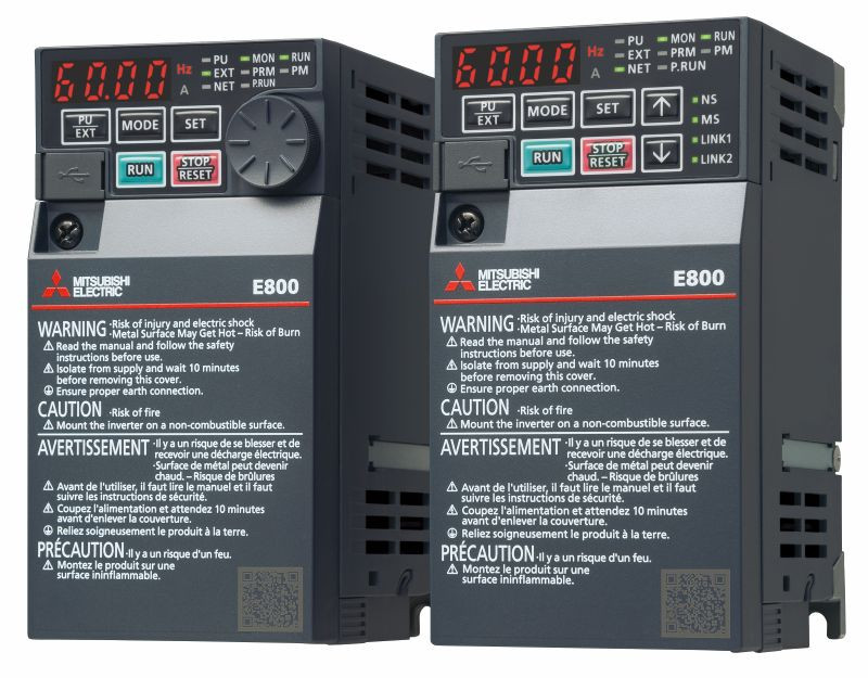 5HP & 3HP 230V Mitsubishi E800 VFD, Inverter, AC Drive FR-E820