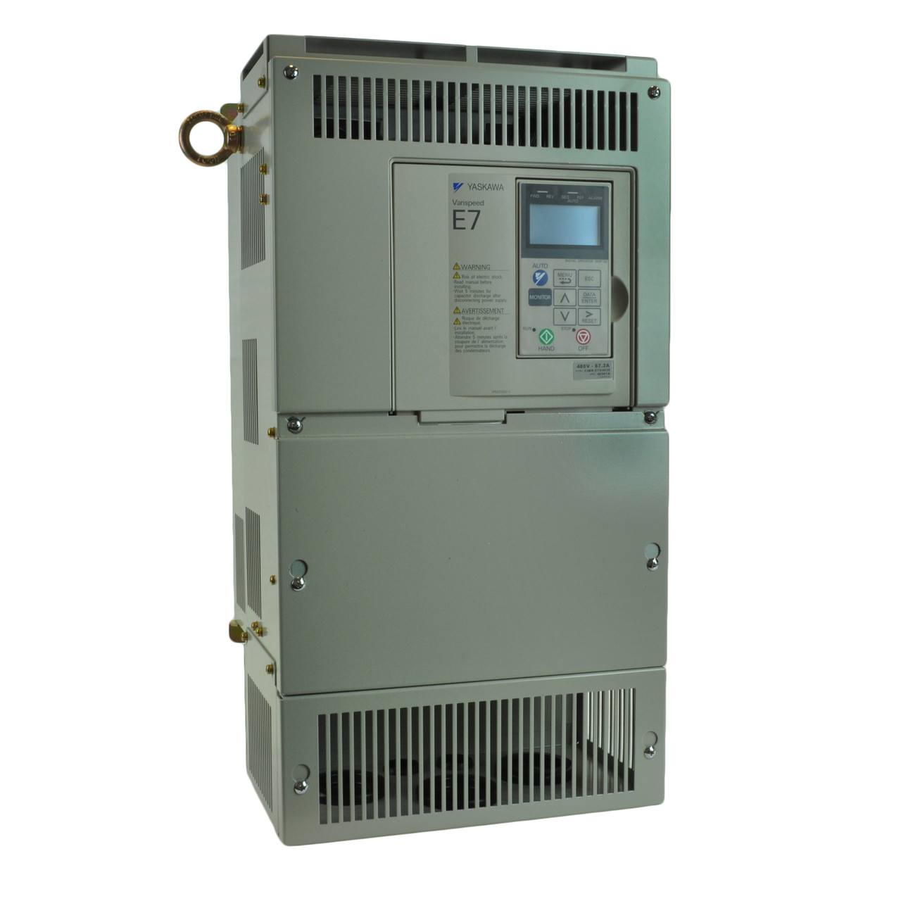 75HP 460V Yaskawa VFD, Inverter, AC Drive CIMR-E7U40451A