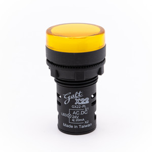 Galt Electric X22 Series, Pilot Light, 22MM, UL, LED, 24V AC/DC, Yellow (GX22-PL-YA)