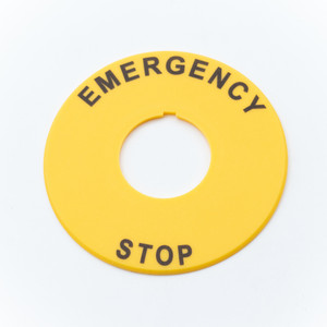 Galt Electric, X22 Series, Name Plate, Emergency Stop (E-Stop) Nameplate, GX22-R01C-E (GX22-R01C-E) Galt Electric, X22 Series, Name Plate, Emergency Stop (E-Stop) Nameplate, GX22-R01C-E (GX22-R01C-E)