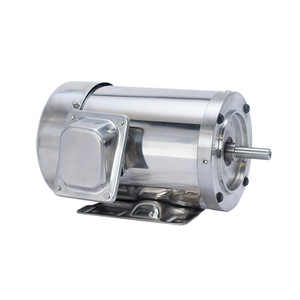 Galt Electric TEFC Stainless Steel Motor GST00054-56C-K, 0.5HP, 1800RPM, 3-Phase, 208,230,460V, 60Hz, 56C (GST0005-4-56C-K)