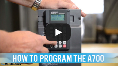 How to Program the Mitsubishi A700 Series VFD (Video)