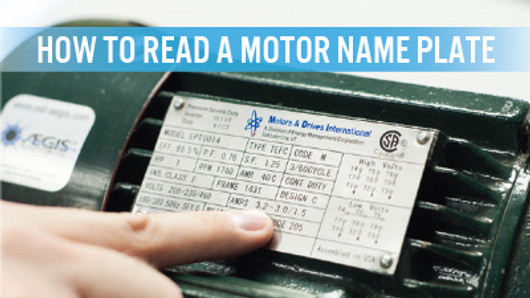 How to Read a Motor Nameplate - VFDs.com